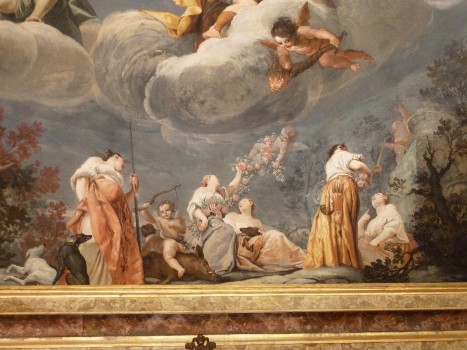 Assemblea degli Dei e delle Parche - Palazzo Pepoli Campogrande, Bologna, dettaglio 2